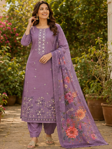 Lavender Kurta Set - Elegance Redefined